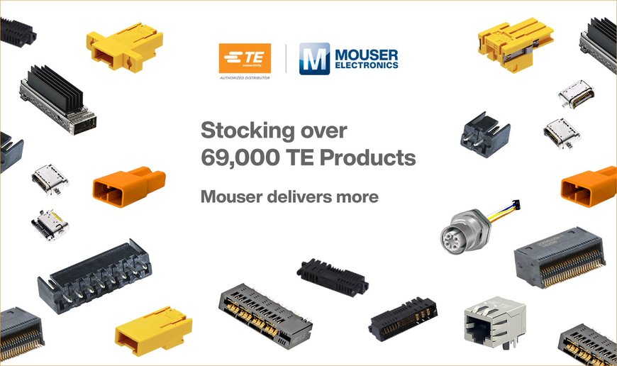 MOUSER ELECTRONICS OFRECE LA AMPLIA CARTERA DE PRODUCTOS DE TE CONNECTIVITY SOLUTIONS